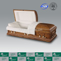 US Style Solid Wood Casket Coffin For Funeral_Made In China